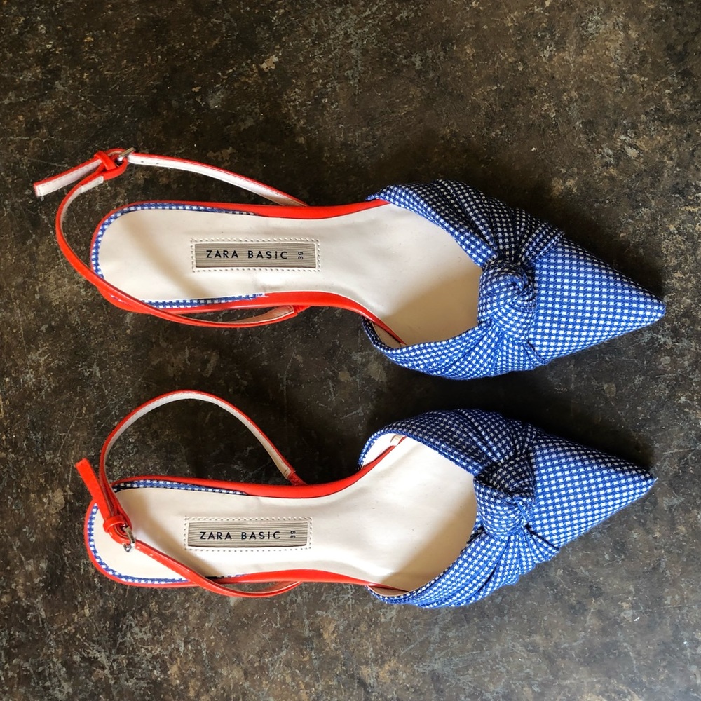 Gingham Zara heels